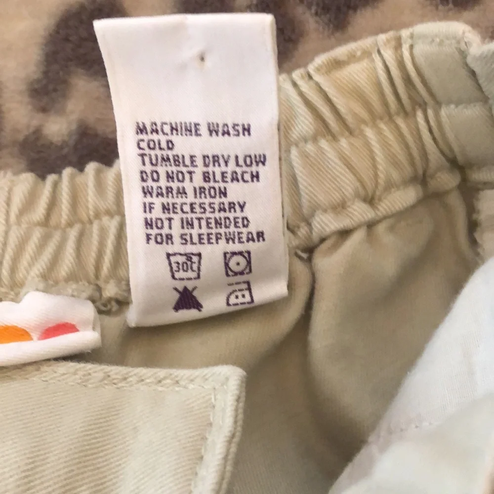 2000 Gymboree Tan Khaki Embroidered Pants Size Small 3 Years